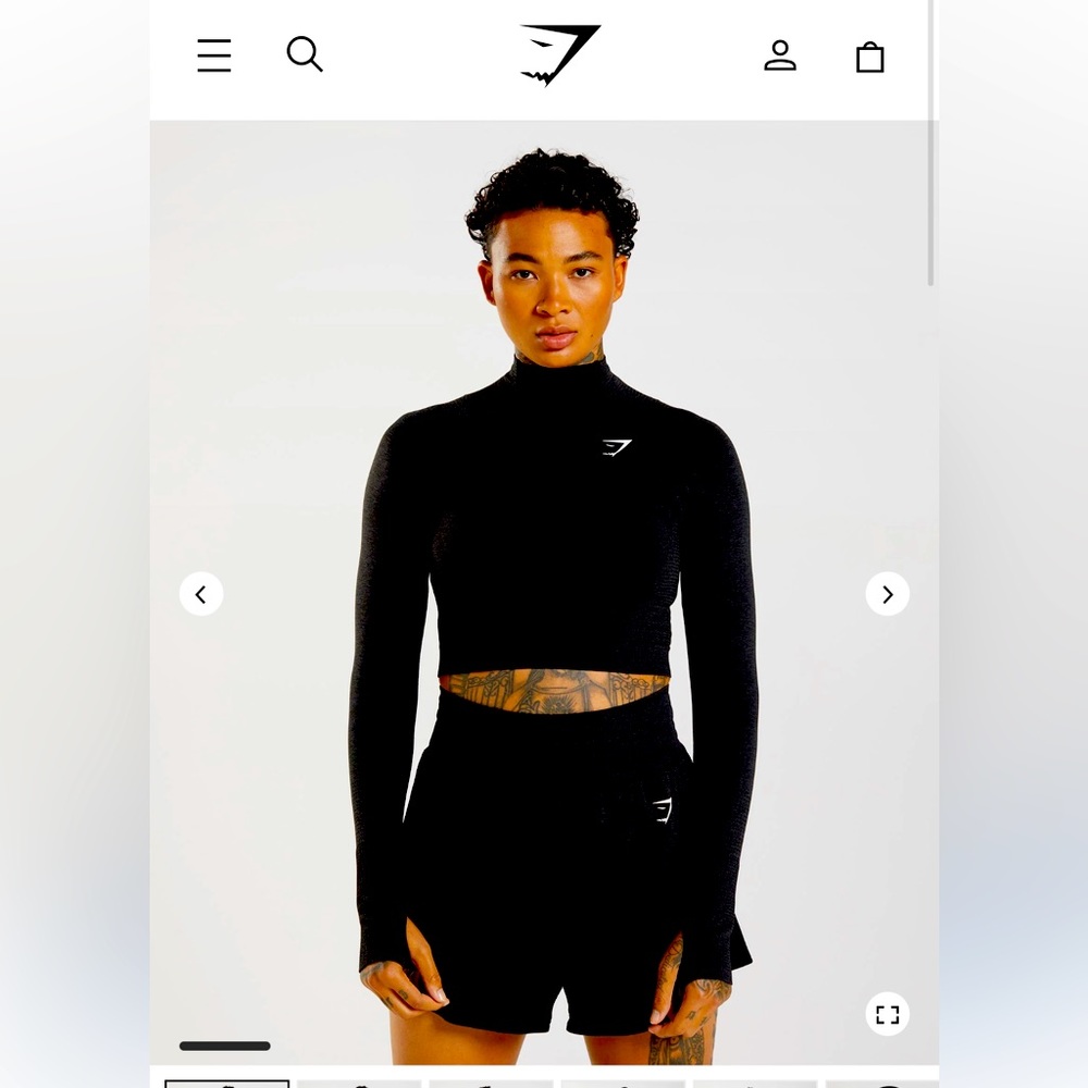 Gymshark seamless 2.0 high neck midi top